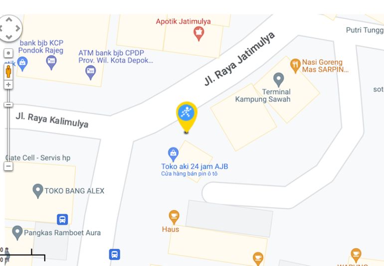 Peta ke toko EraBlue di  Jatimulya, Cilodong, Depok City, West Java 16413